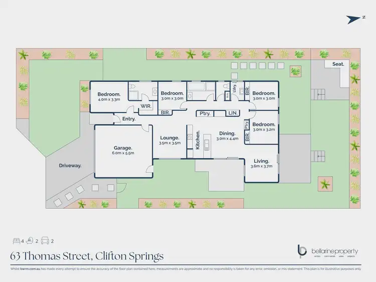 Floorplan of Homely house listing, 63 Thomas Street, Clifton Springs VIC 3222