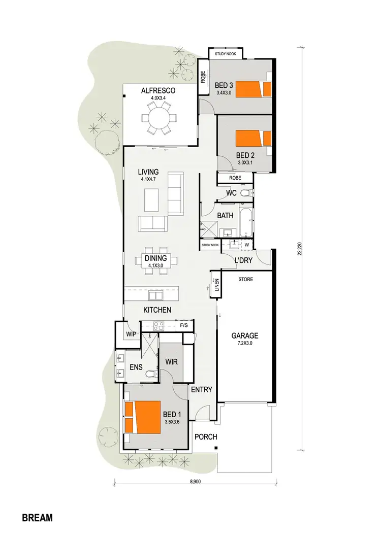 Floorplan of Homely house listing, 32 Napier Crescent, Banya QLD 4551