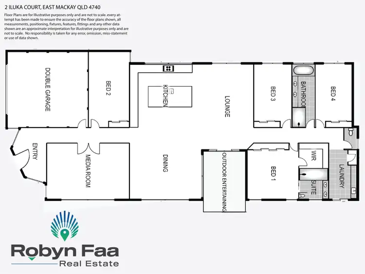 Floorplan of Homely house listing, 2 Iluka Court, East Mackay QLD 4740