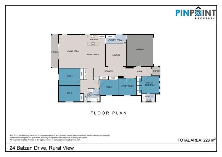 Floorplan of Homely house listing, 24 Balzan Drive, Rural View QLD 4740