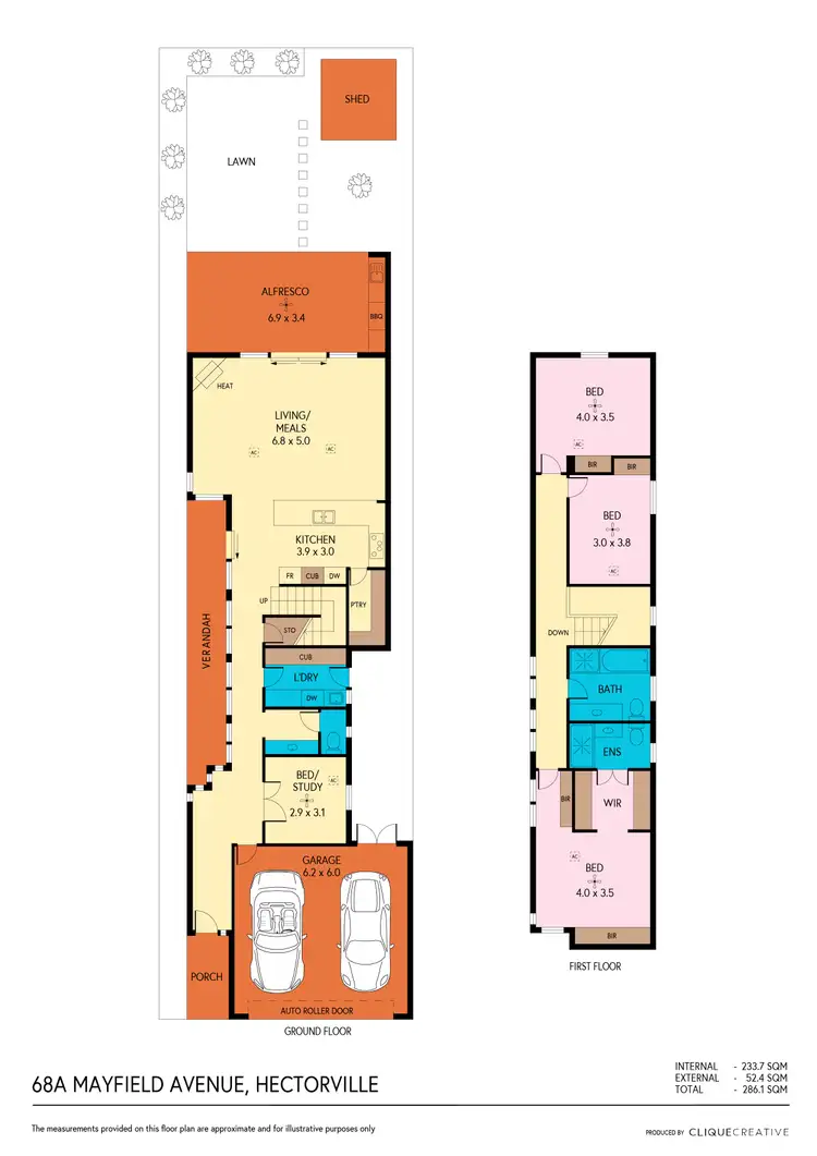 Floorplan of Homely house listing, 68A Mayfield Avenue, Hectorville SA 5073