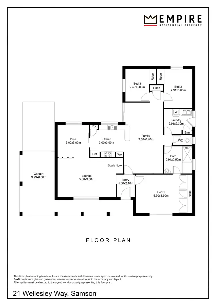 Floorplan of Homely house listing, 21 Wellesley Way, Samson WA 6163