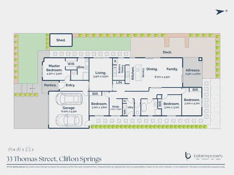Floorplan of Homely house listing, 33 Thomas Street, Clifton Springs VIC 3222
