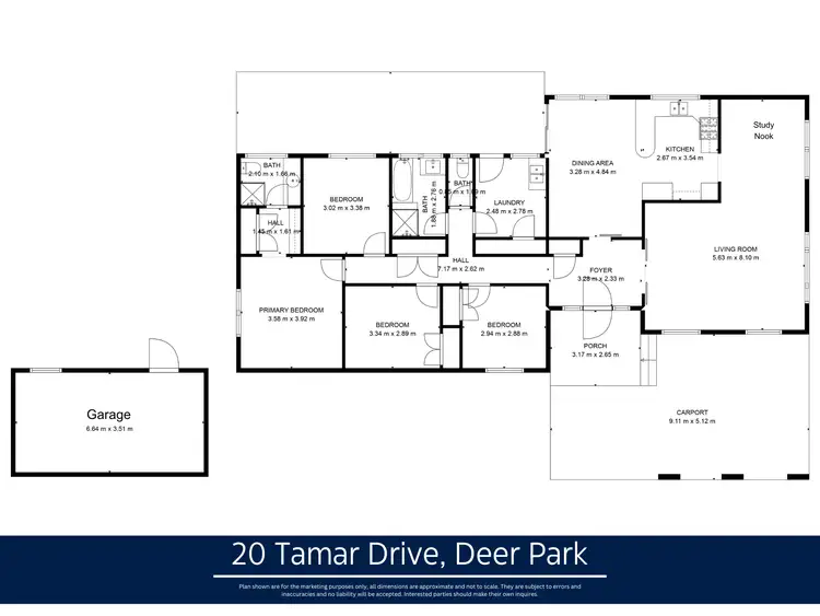 Floorplan of Homely house listing, 20 Tamar Drive, Deer Park VIC 3023