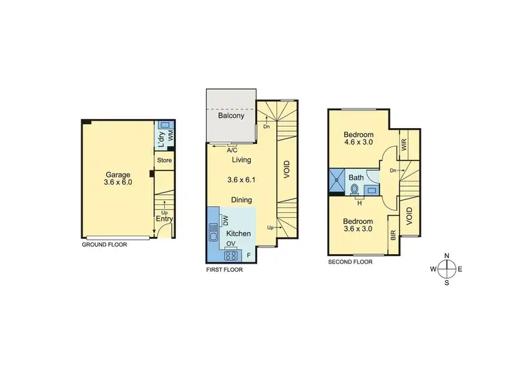 Floorplan of Homely townhouse listing, 6/11 Winifred Street, Essendon VIC 3040