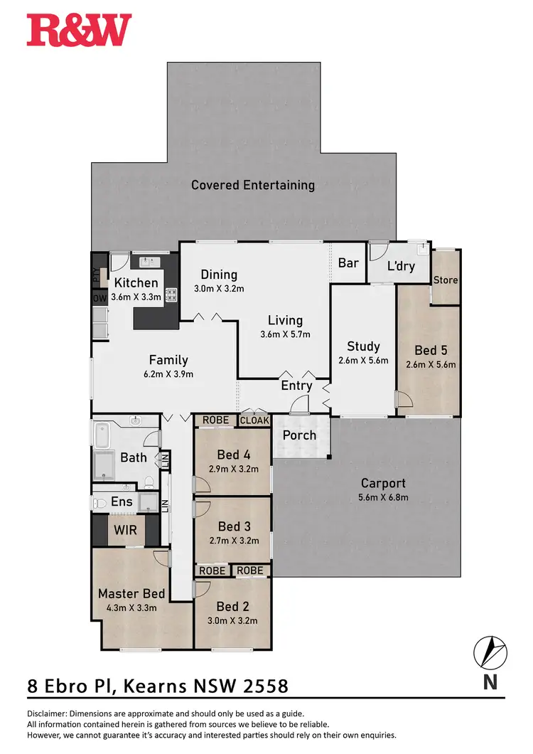 Floorplan of Homely house listing, 8 Ebro Place, Kearns NSW 2558