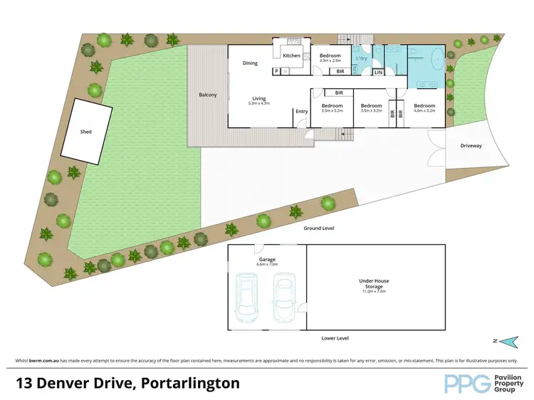 Floorplan of Homely house listing, 13 Denver Drive, Portarlington VIC 3223