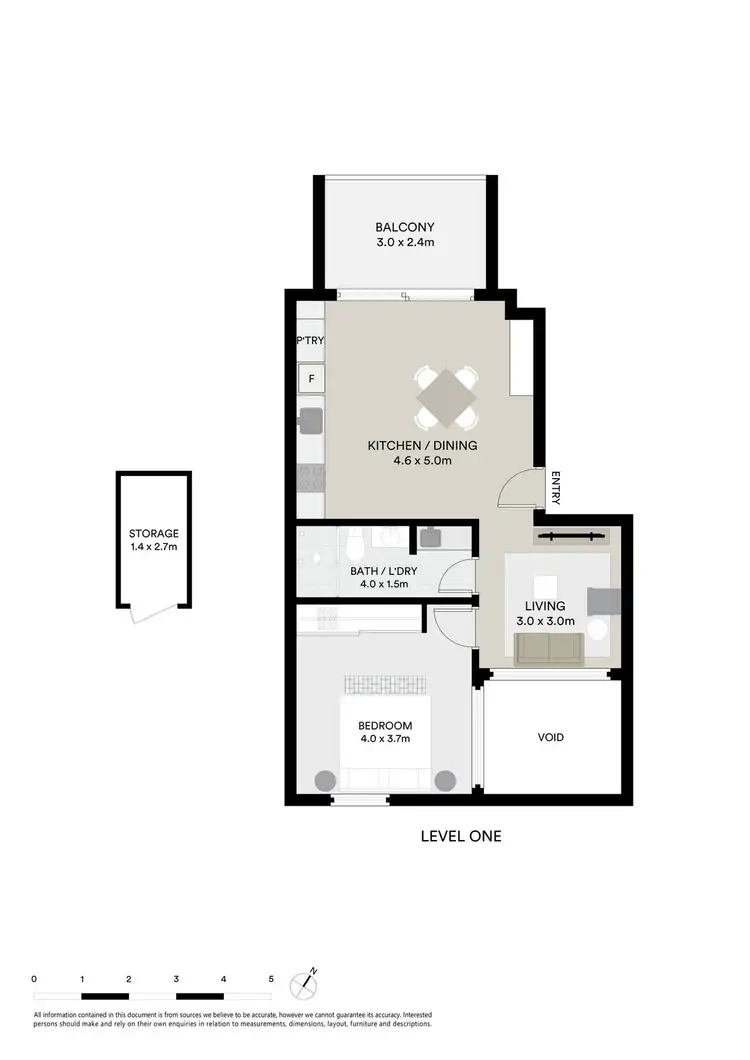 Floorplan of Homely apartment listing, 3/117-119 Foveaux Street, Surry Hills NSW 2010