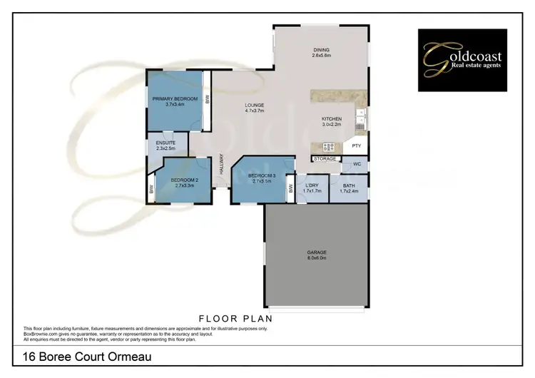 Floorplan of Homely house listing, 16 Boree Court, Ormeau QLD 4208