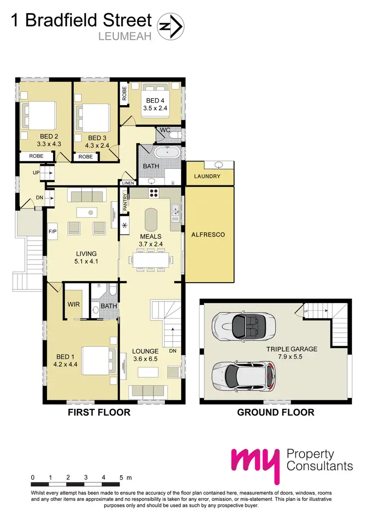 Floorplan of Homely house listing, 1 Bradfield Street, Leumeah NSW 2560