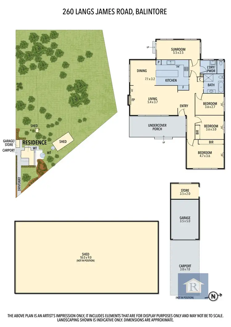 Floorplan of Homely rural property listing, 260 Langs James Road, Balintore VIC 3249