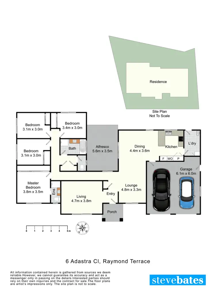 Floorplan of Homely house listing, 6 Adastra Close, Raymond Terrace NSW 2324