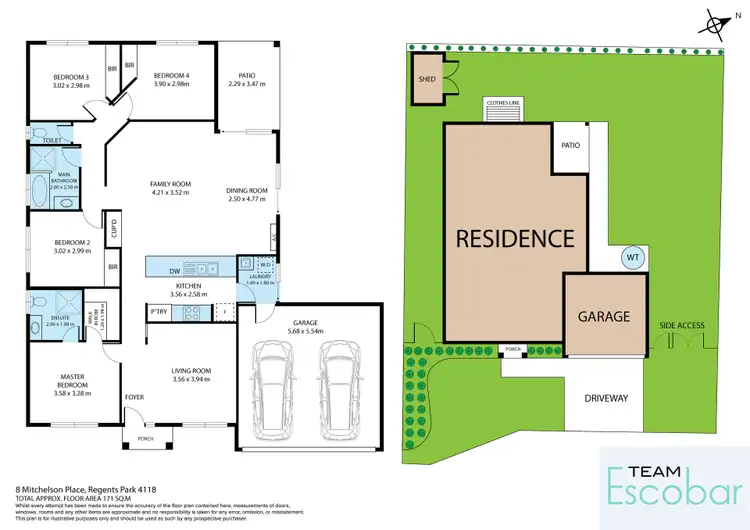 Floorplan of Homely house listing, 8 Mitchelson Place, Regents Park QLD 4118