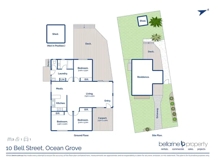 Floorplan of Homely house listing, 10 Bell Street, Ocean Grove VIC 3226