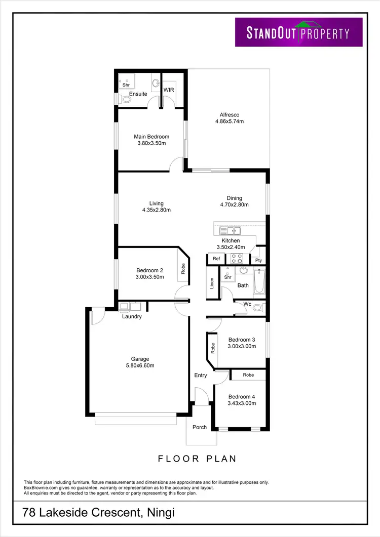 Floorplan of Homely house listing, 78 Lakeside Crescent, Ningi QLD 4511