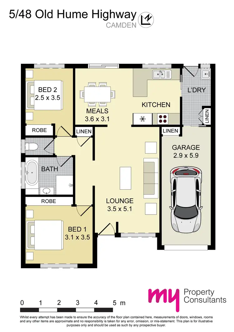 Floorplan of Homely villa listing, 5/48-50 Old Hume Highway, Camden NSW 2570
