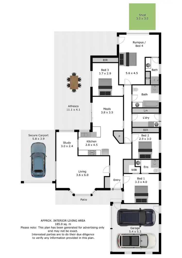 Floorplan of Homely house listing, 35 Blanche Street, Wahgunyah VIC 3687