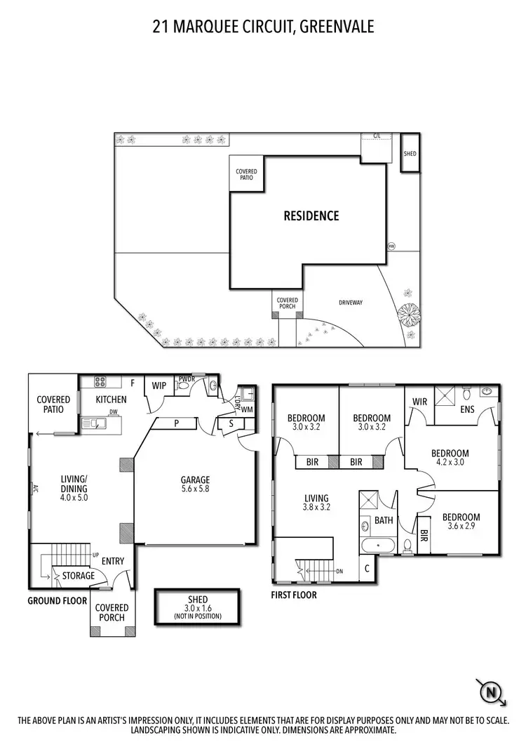 Floorplan of Homely house listing, 21 Marquee Circuit, Greenvale VIC 3059
