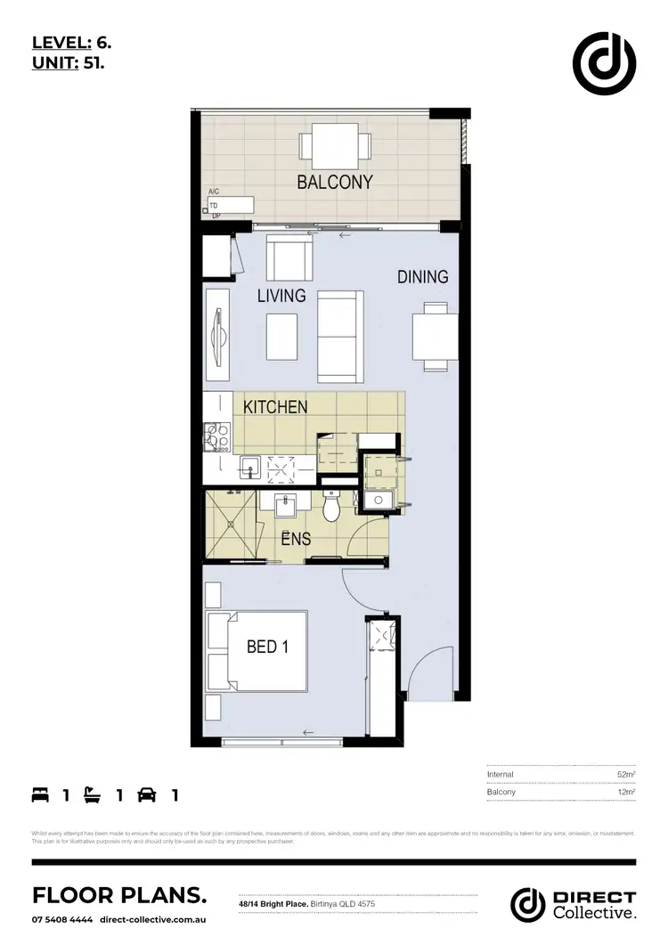 Floorplan of Homely apartment listing, 51/14 Bright Place, Birtinya QLD 4575
