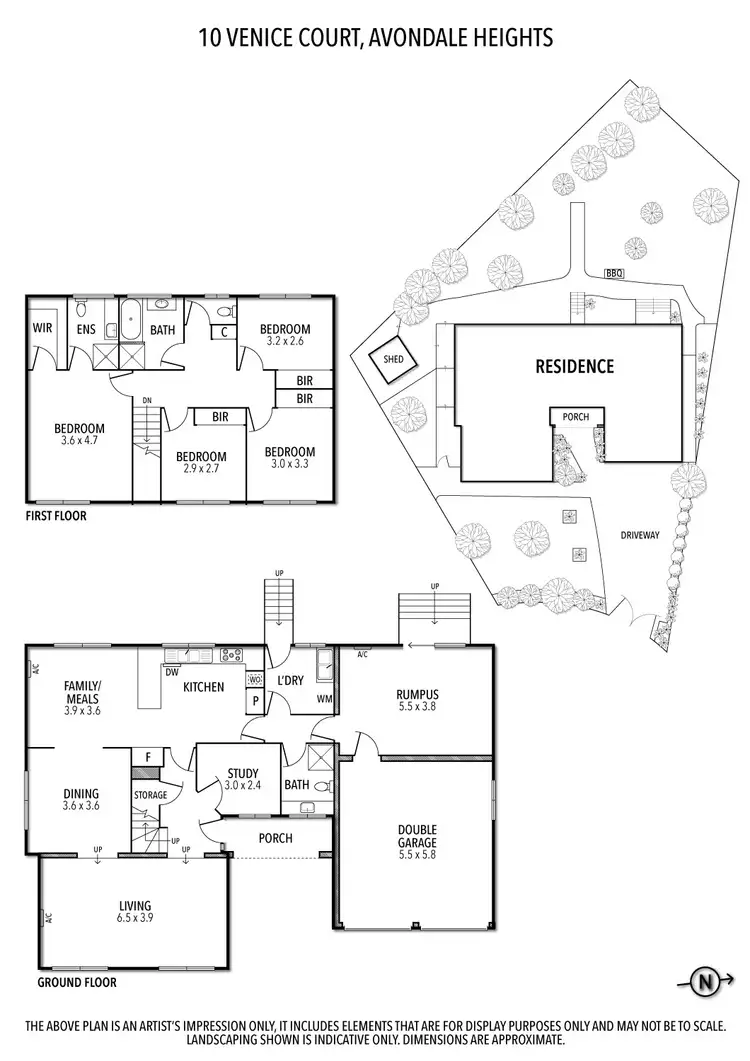 Floorplan of Homely house listing, 10 Venice Court, Avondale Heights VIC 3034