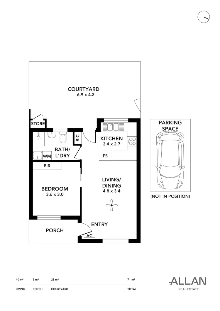 Floorplan of Homely unit listing, 2/38 Murray Terrace, Oaklands Park SA 5046