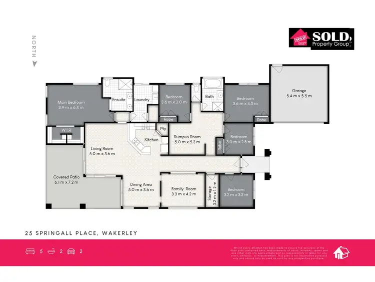 Floorplan of Homely house listing, 25 Springall Place, Wakerley QLD 4154