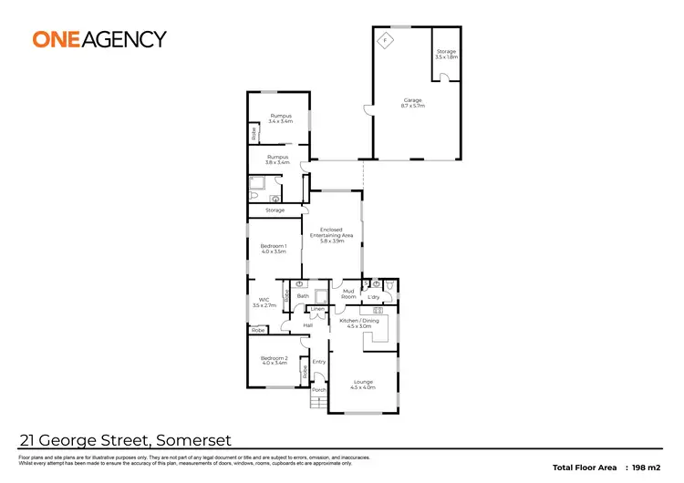 Floorplan of Homely house listing, 21 George Street, Somerset TAS 7322