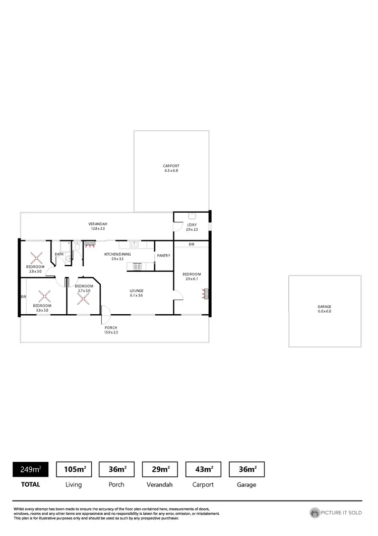 Floorplan of Homely house listing, 66 Kalimna Road, Nuriootpa SA 5355