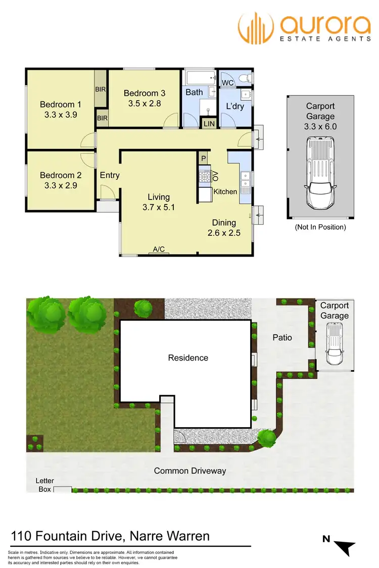 Floorplan of Homely house listing, 110 Fountain Drive, Narre Warren VIC 3805