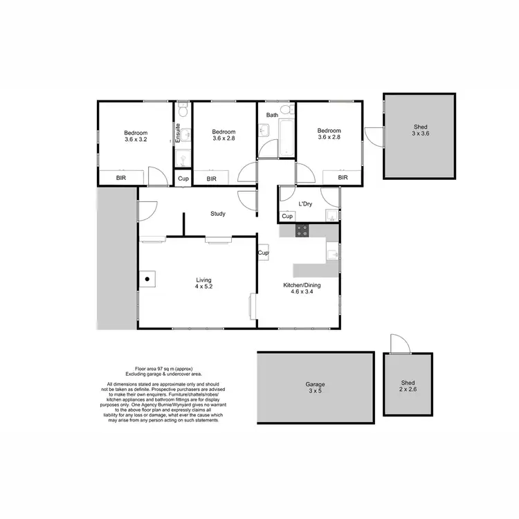 Floorplan of Homely house listing, 3 Amanda Court, Romaine TAS 7320
