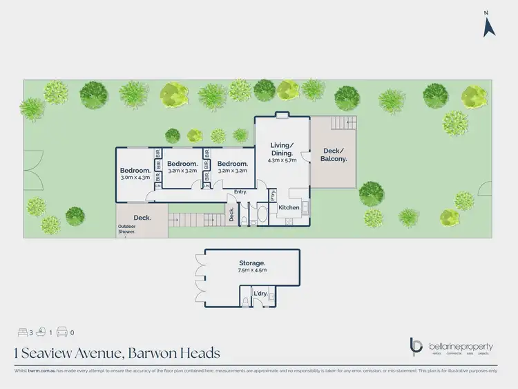 Floorplan of Homely house listing, 1 Seaview Avenue, Barwon Heads VIC 3227