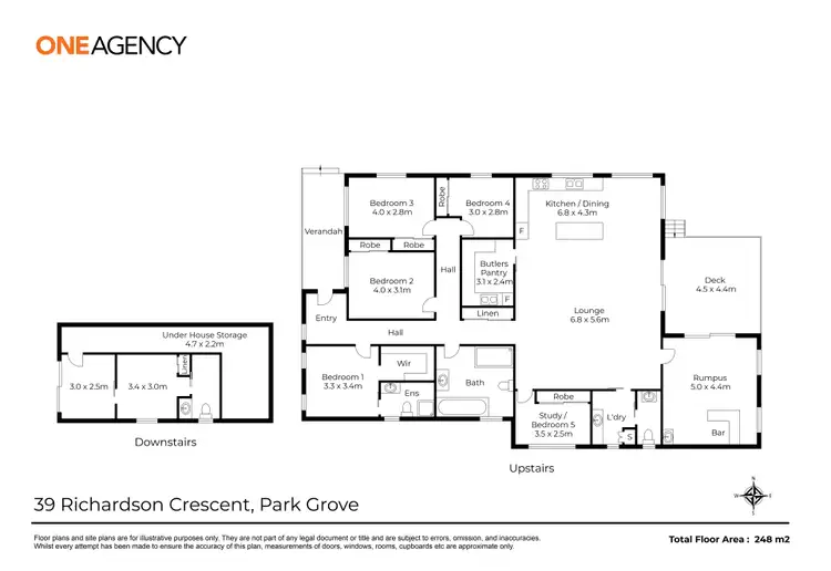 Floorplan of Homely house listing, 39 Richardson Crescent, Park Grove TAS 7320