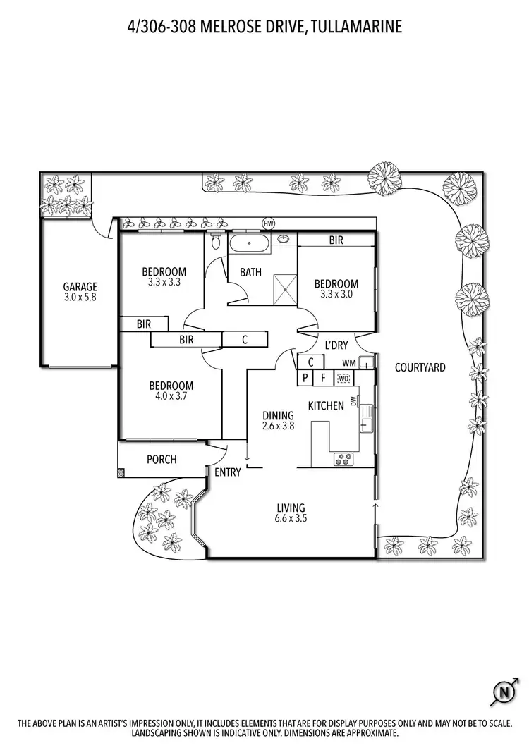 Floorplan of Homely unit listing, 4/306-308 Melrose Drive, Tullamarine VIC 3043
