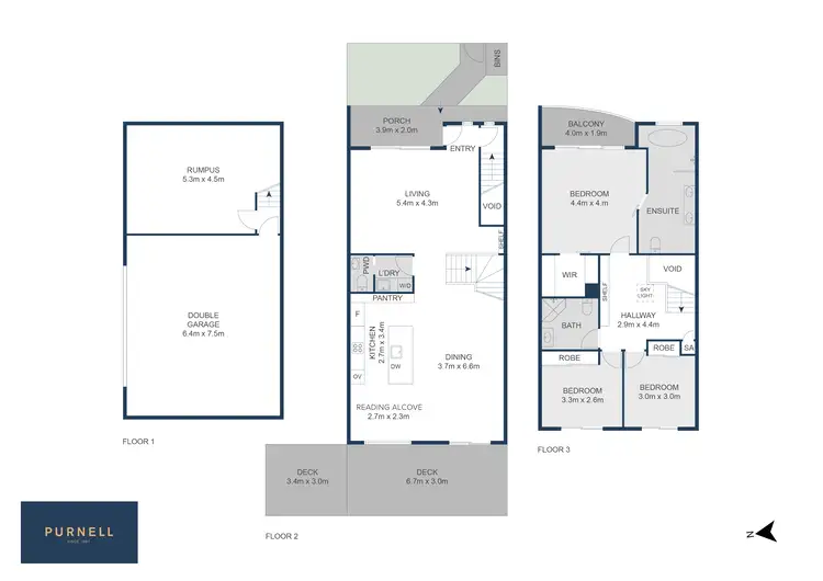 Floorplan of Homely townhouse listing, 59 Moore Street, Turner ACT 2612