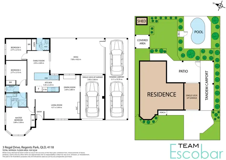 Floorplan of Homely house listing, 3 Regal Drive, Regents Park QLD 4118