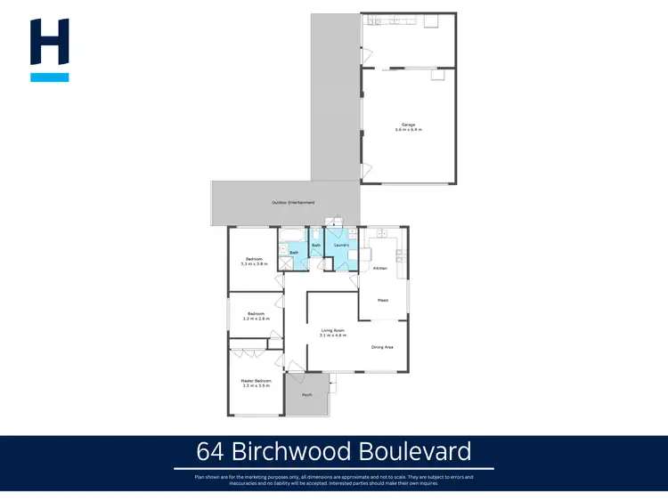 Floorplan of Homely house listing, 64 Birchwood Boulevard, Deer Park VIC 3023