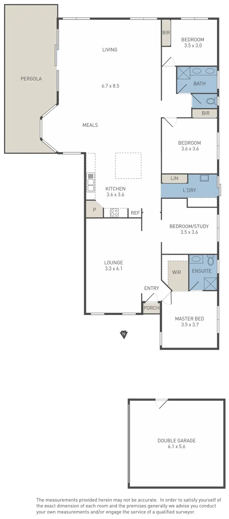 Floorplan of Homely house listing, 6 Provis Close, Burnside VIC 3023