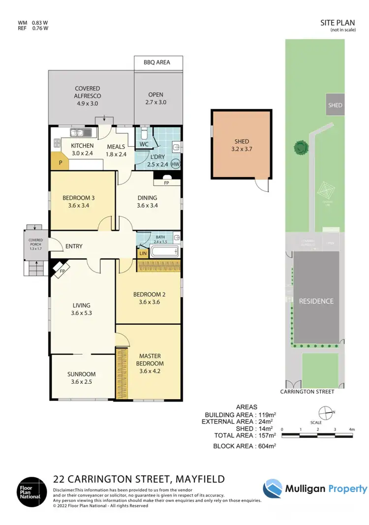 Floorplan of Homely house listing, 22 Carrington Street, Mayfield NSW 2304