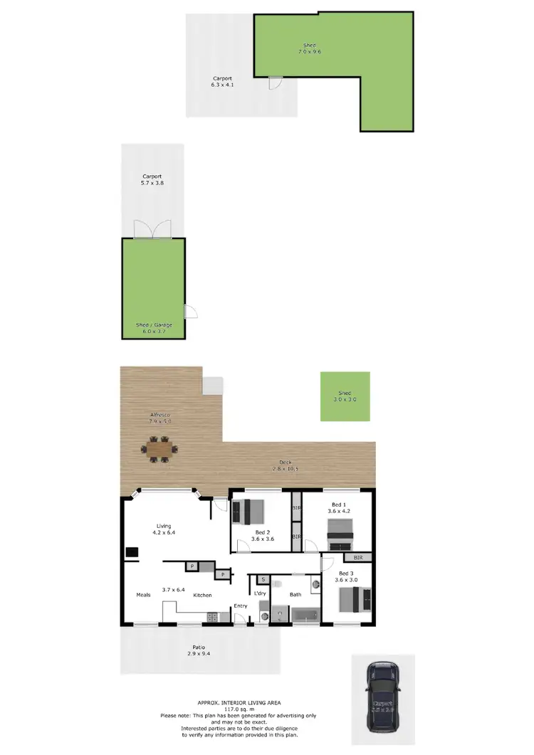 Floorplan of Homely house listing, 219 High Street, Rutherglen VIC 3685