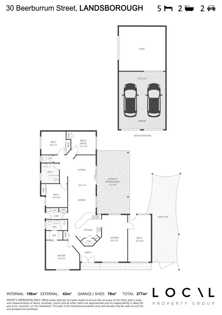 Floorplan of Homely house listing, 30 Beerburrum Street, Landsborough QLD 4550