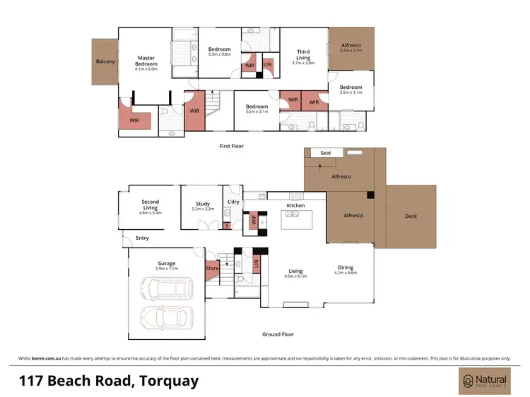 Floorplan of Homely house listing, 117 Beach Road, Torquay VIC 3228