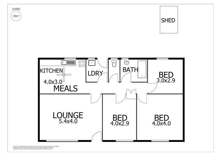 Floorplan of Homely house listing, 83 Mitchell Avenue, Murray Bridge East SA 5253