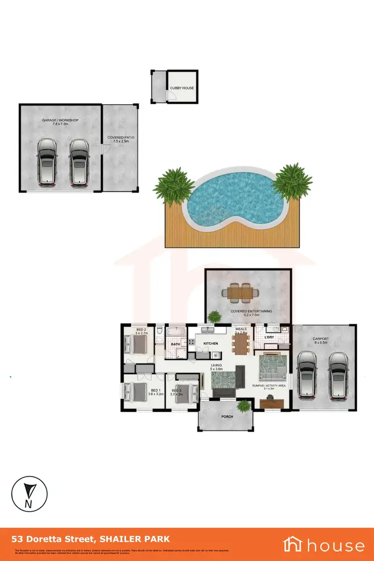 Floorplan of Homely house listing, 53 Doretta Street, Shailer Park QLD 4128