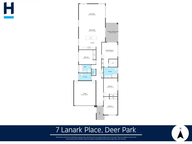 Floorplan of Homely house listing, 7 Lanark Place, Deer Park VIC 3023
