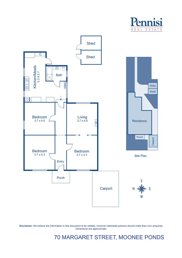 Floorplan of Homely house listing, 70 Margaret Street, Moonee Ponds VIC 3039