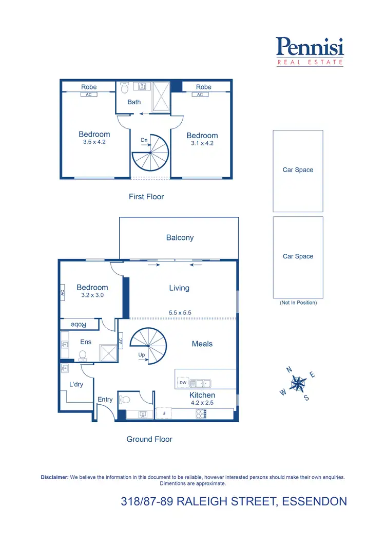 Floorplan of Homely apartment listing, 318/87-89 Raleigh Street, Essendon VIC 3040