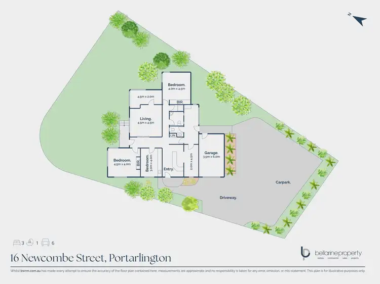Floorplan of Homely house listing, 16 Newcombe Street, Portarlington VIC 3223