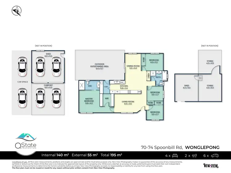 Floorplan of Homely rural property listing, 70-74 Spoonbill Road, Wonglepong QLD 4275