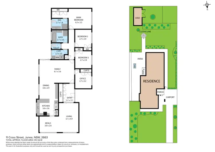 Floorplan of Homely house listing, 11 Cross Street, Junee NSW 2663