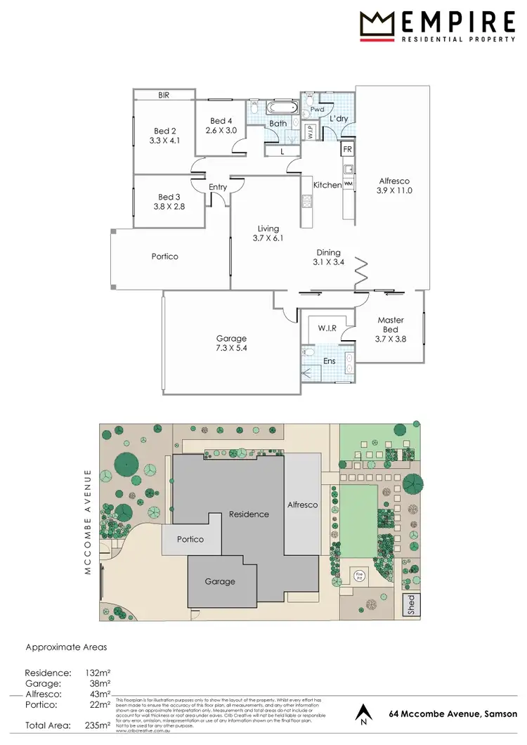Floorplan of Homely house listing, 64 McCombe Avenue, Samson WA 6163